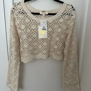 Rebellion Ivory Knit Top